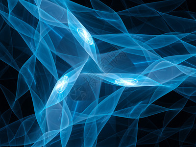 蓝色发光微处理器纳米技术计算机生成的图片