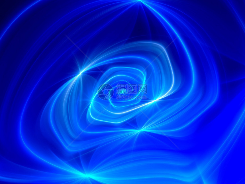 蓝光螺旋滚动能量流动计算机生图片
