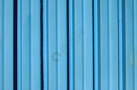 蓝色波纹铁皮作为背景图片