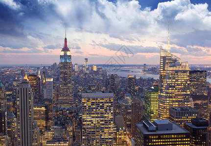 纽约曼哈顿的壮丽景色美国图片