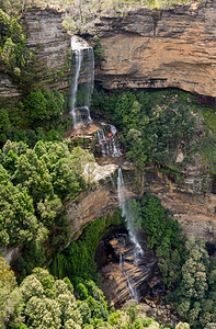 新佛山瀑布澳大利亚悉尼附近新南威尔士蓝山Katoomba瀑插画