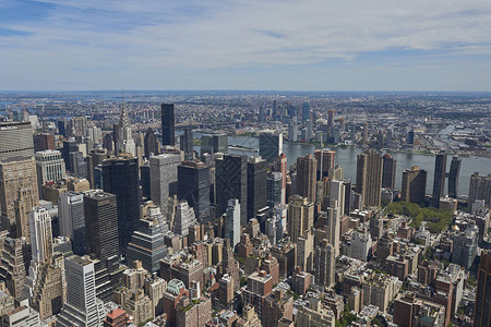 纽约美国从天上看到美国在阳光背景图片