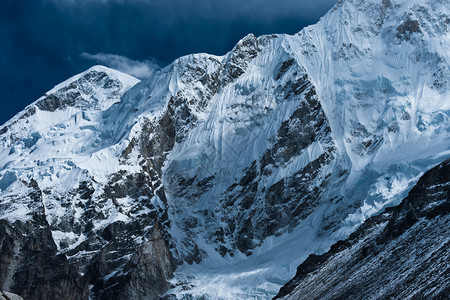 喜马拉雅山GorakShep和珠穆峰基地营图片