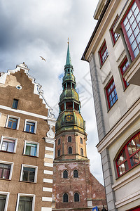 圣彼得教堂是拉脱维亚里加的一个高图片