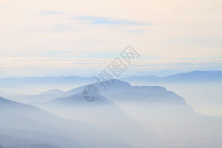 蓝岭山景图片