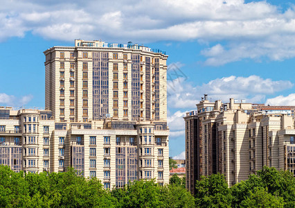 现代高层住宅建筑群的碎片图片