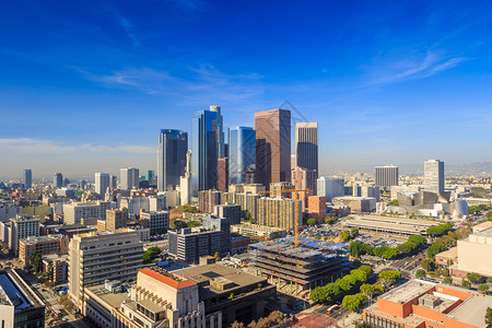 洛杉矶市中心洛杉矶天际线加利图片