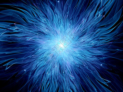 未来的蓝色新能源计算机生成了抽图片