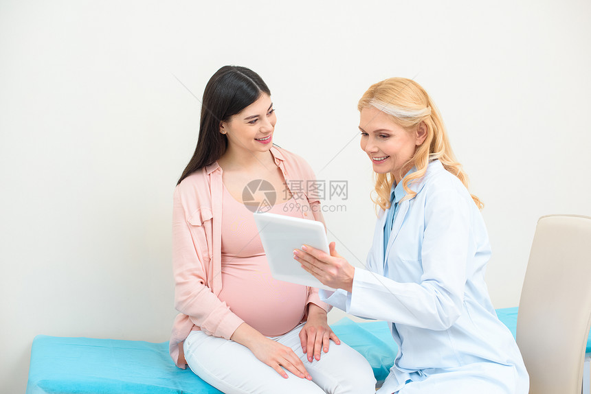 妇产科妇产科医生和孕妇一起图片
