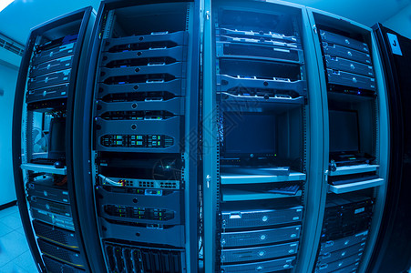 数据室中的网络服务器背景图片