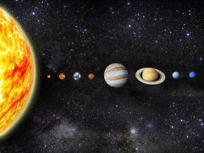 希马尔我们太阳系的插图设计图片