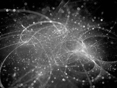 具有粒子黑白纹理计算机生成抽象背景3D渲染的发光图片