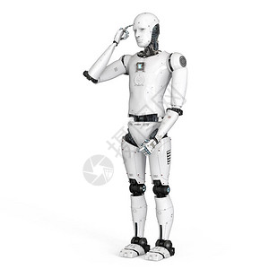 3d合成机器人和机器人机器人头图片