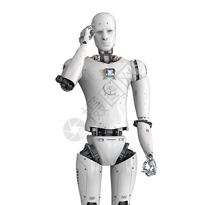 3d合成机器人和机器人机器人头图片
