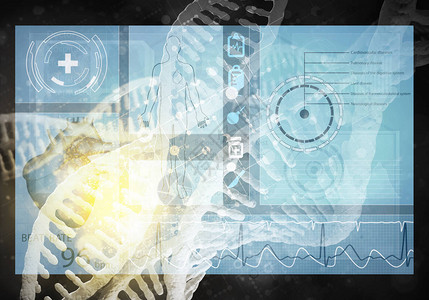 媒体医学背景图像如DNA研究概图片