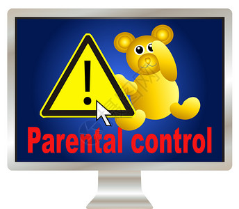 父母控制通过安全浏览保护孩子在互联网图片