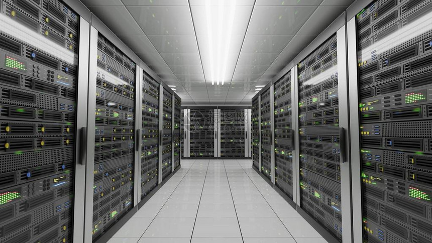 数据中心的计算机和服务器数据存储和云服务概念3图片