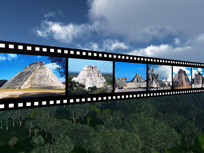 危地马拉计算机生成的3D插图设计图片