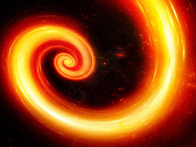 太空中闪耀的火焰螺旋计算机生图片