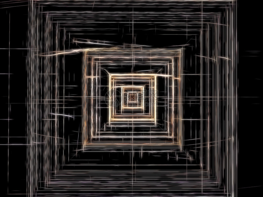 抽象技术背景计算机生成的图像分形图案混沌线图片