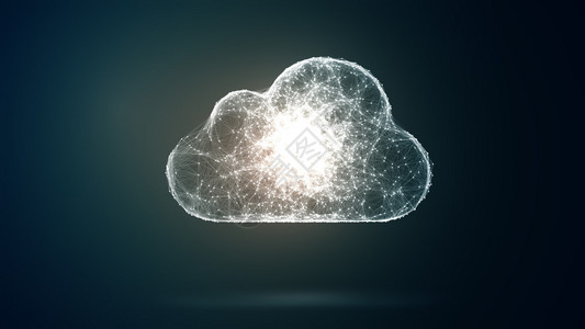 云层存储网络从多个主机和通信中构图片