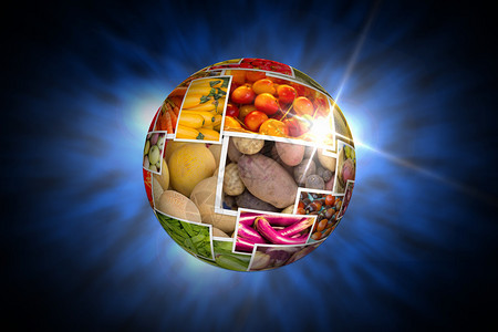 各种受欢迎的农民市场销售水果和蔬菜的品种图片