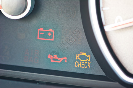 故障或检查引擎汽车符号图片