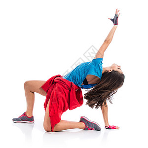 年轻女子跳街舞图片