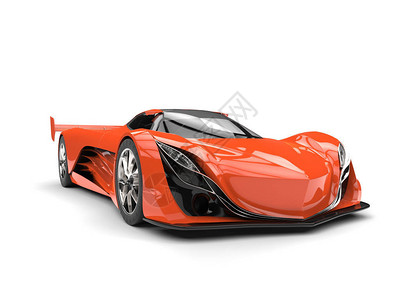维的橙色概念赛车超级汽车图片