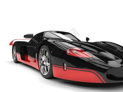 黑色和红色超强概念超级汽车图片