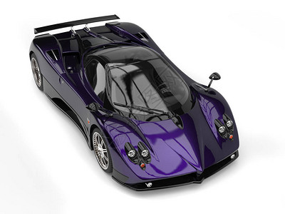 金属紫色超级汽车图片