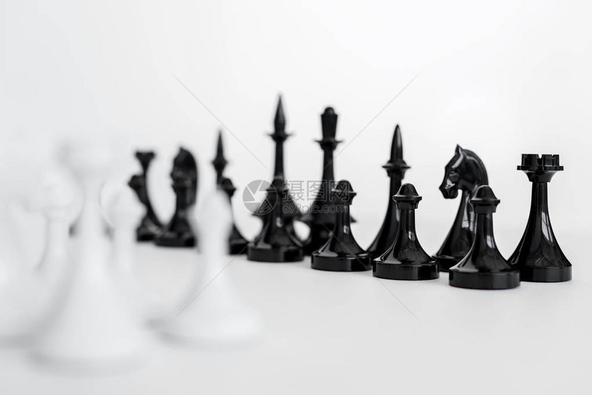 白色和黑白象棋数字图片