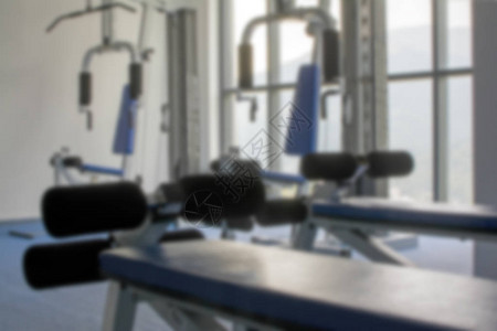 抽象模糊健身房背景运动背景带运动器材图片