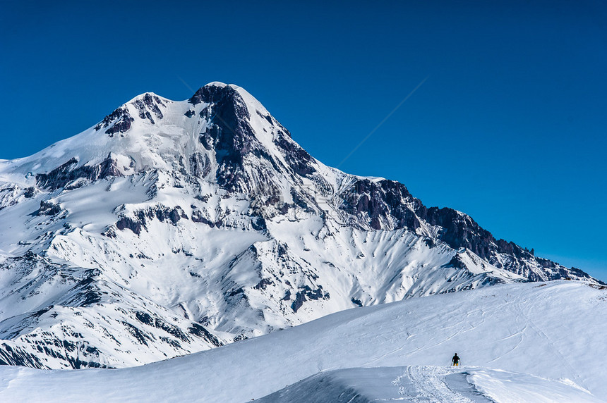 从Georia的滑雪度假胜地Gud图片