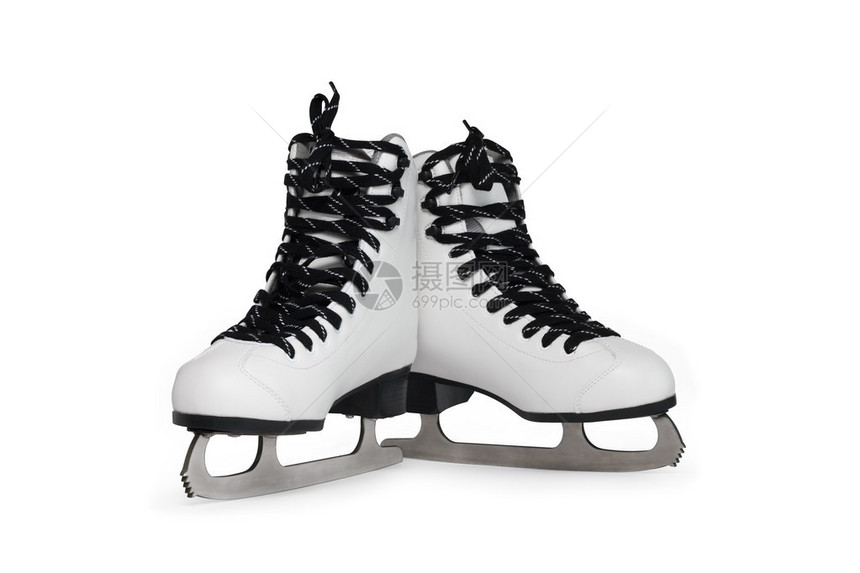 新白女滑冰鞋白色与图片