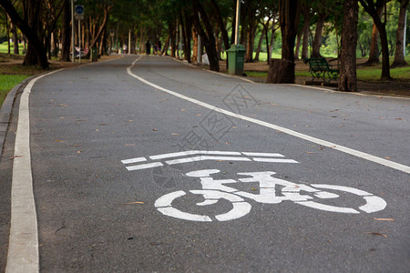 自行车道概念图片