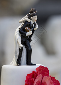 美国足球结婚蛋糕塔图片