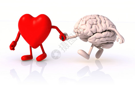心与脑携手同行走的健康理念图片