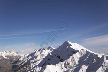 雪山滑雪场滑雪板图片
