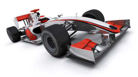 大奖赛一级方程式赛车的3d渲染设计图片