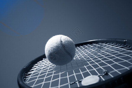 夏季网球网球比赛网球拍背景图片