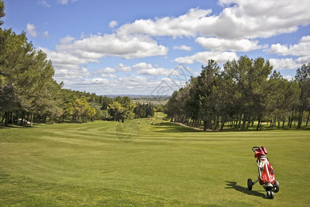 葡萄牙的高尔夫球场背景图片