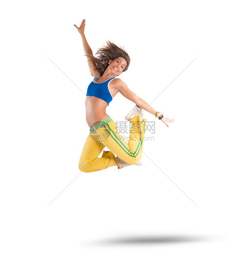 女舞者跳尊巴舞图片