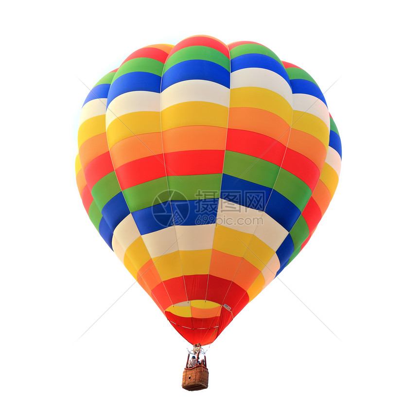 气球热空气隔离白色背景图片