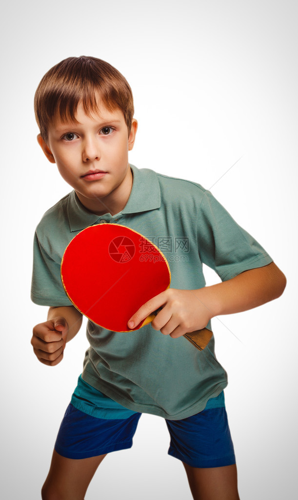 金童发的乒乓球男打桌网球背手图片