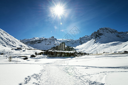 法国阿尔卑斯山蒂涅斯勒克拉维特法国塔兰提西Landscap图片