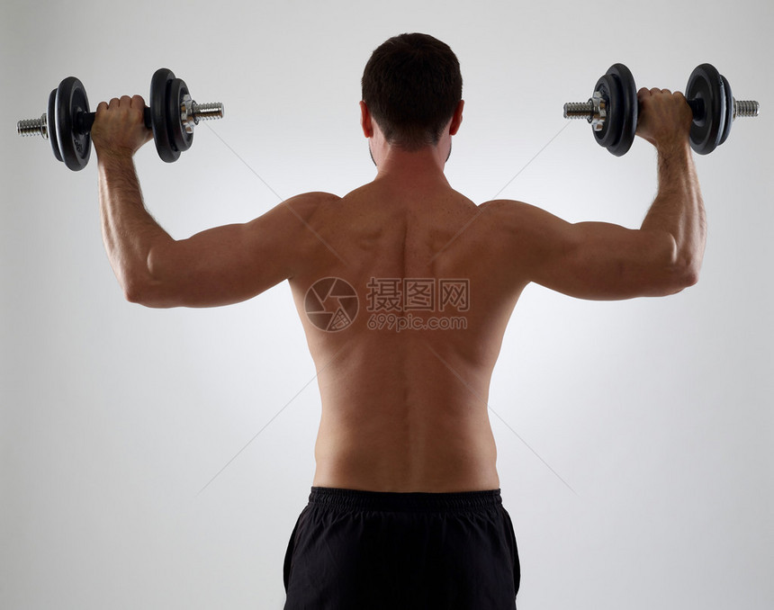 长重的肌肉人图片