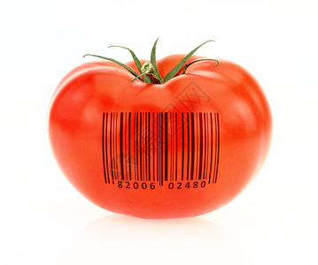 番茄编码代表产品标识背景图片