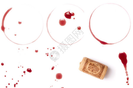葡萄酒收集污点斑点和软木图片