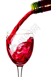 红葡萄酒和杯图片